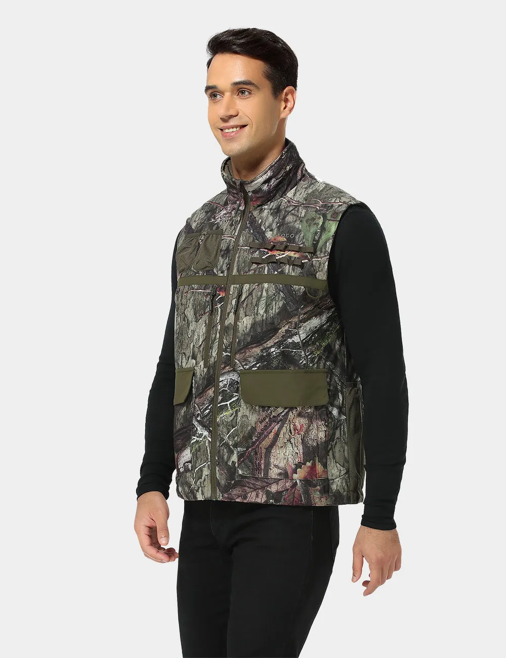 Men's Heated Hunting Vest - Camouflage, Mossy Oak® Country DNA