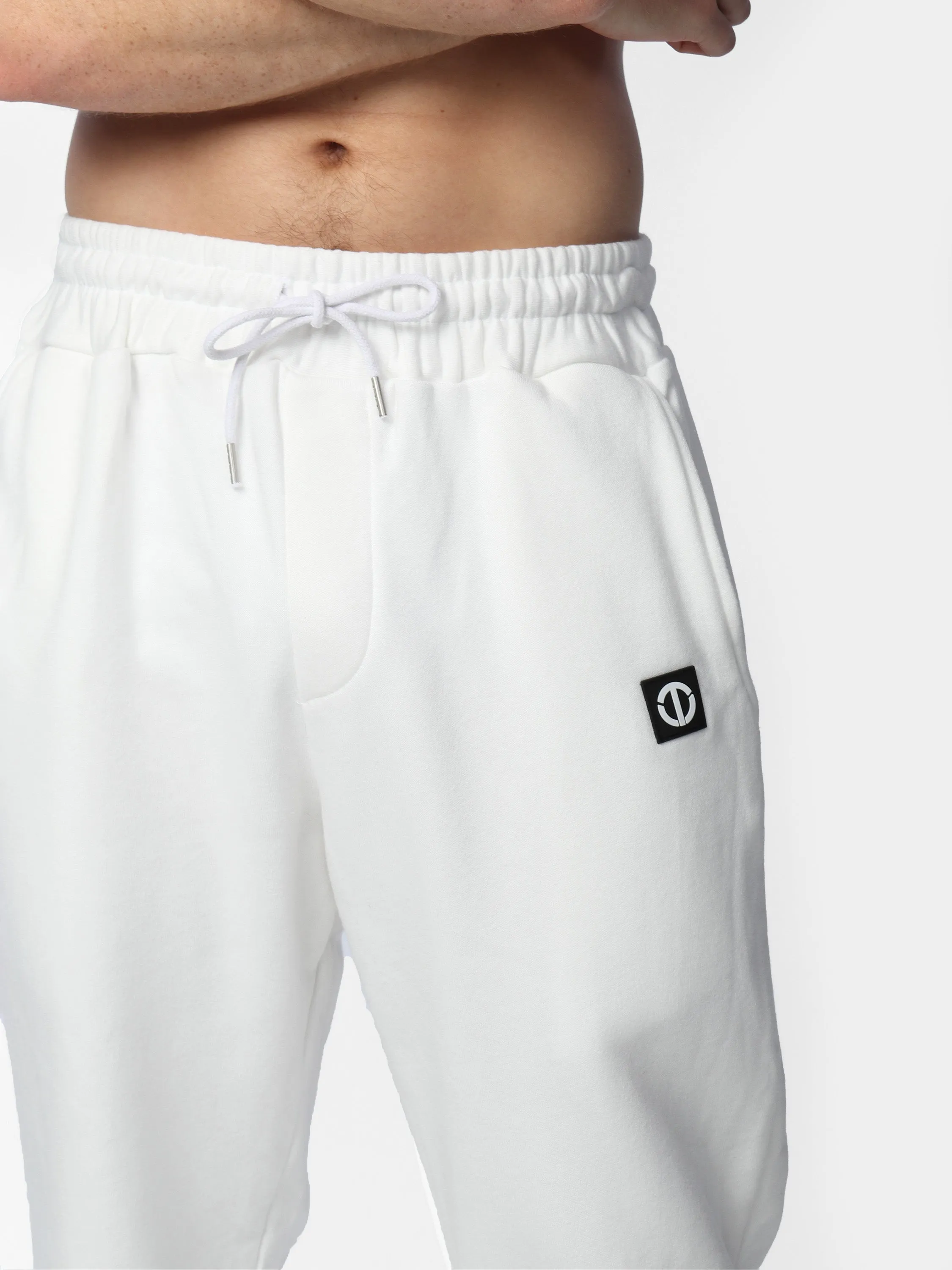 Men's White Joggers