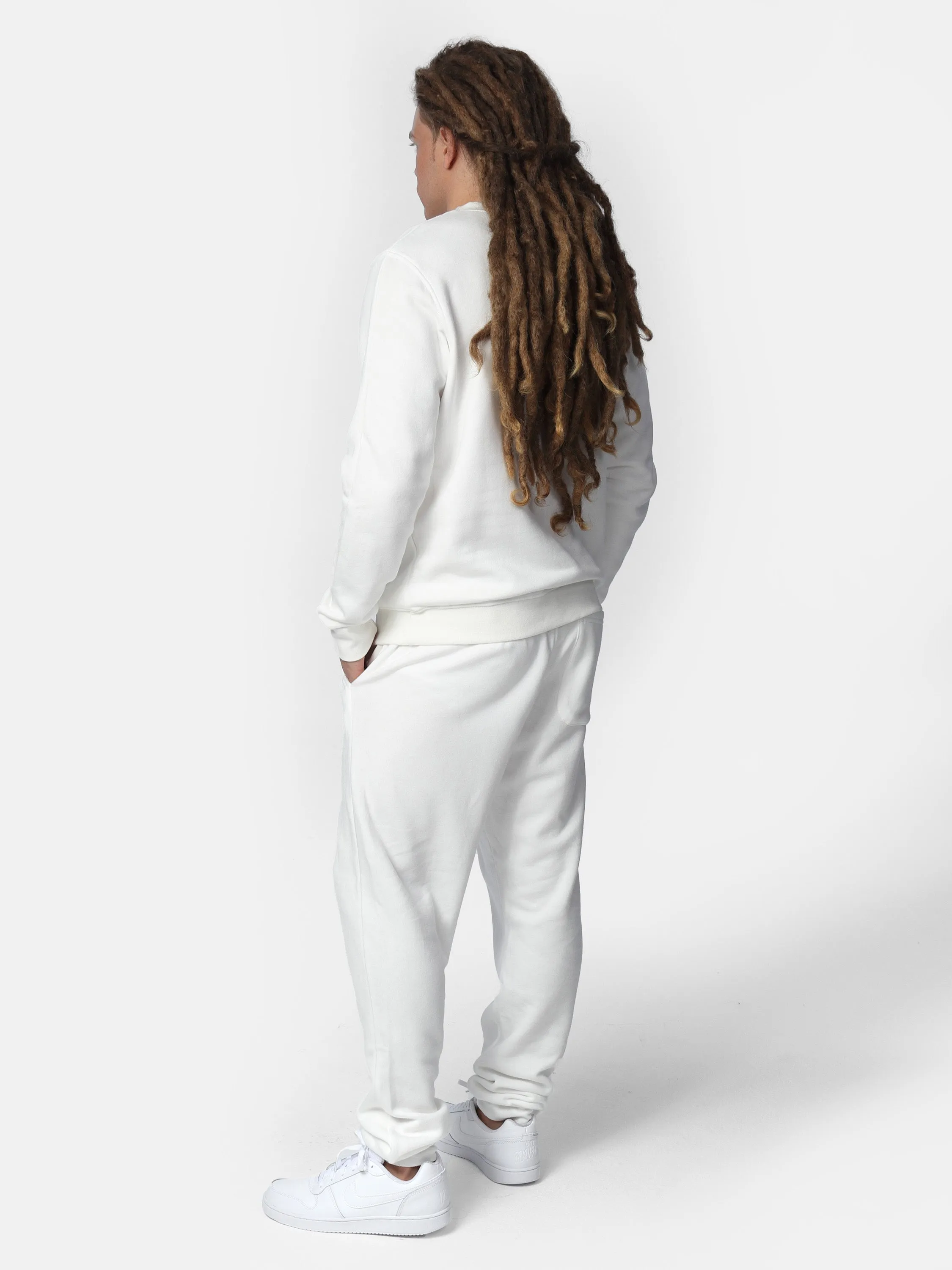 Men's White Joggers