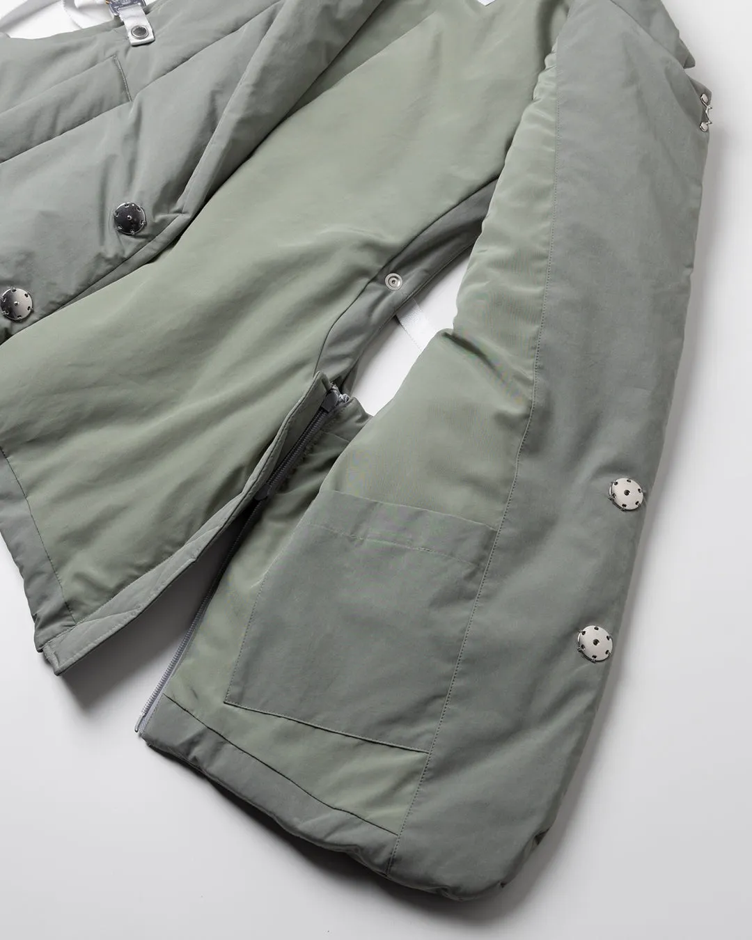 MICROFIBER TWILL PUFFER TAILORED VEST .10【ICE GREEN】