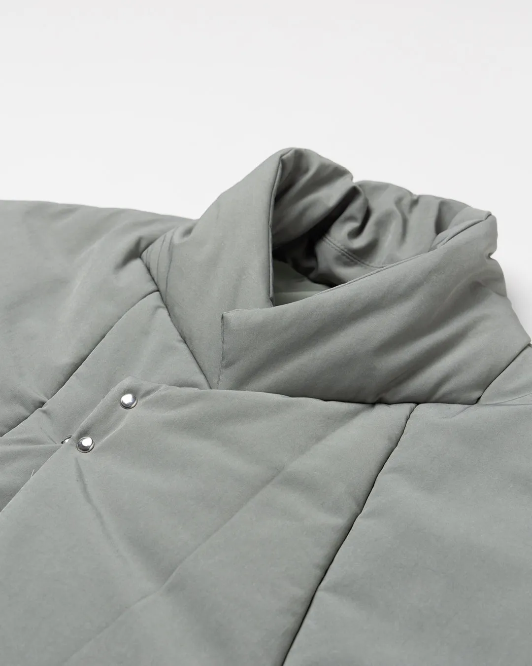 MICROFIBER TWILL PUFFER TAILORED VEST .10【ICE GREEN】