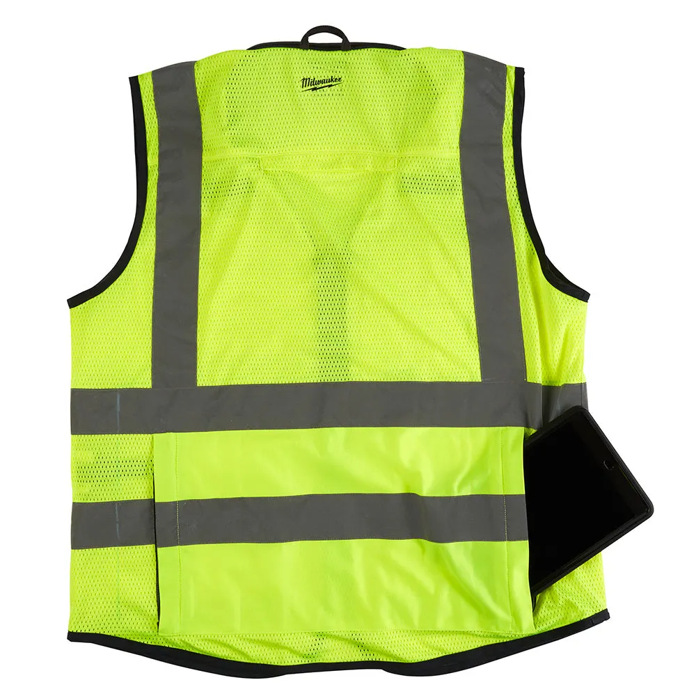 Milwaukee 48-73-5041 High Visibility Yellow Performance Safety Vest - S/M