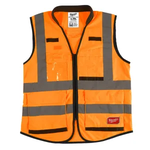 Milwaukee 48-73-5053 High Visibility Orange Performance Safety Vest - XXL/XXXL