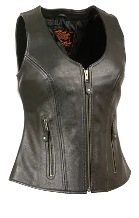 Milwaukee Women's Zipper Vest with Stitch Detailing