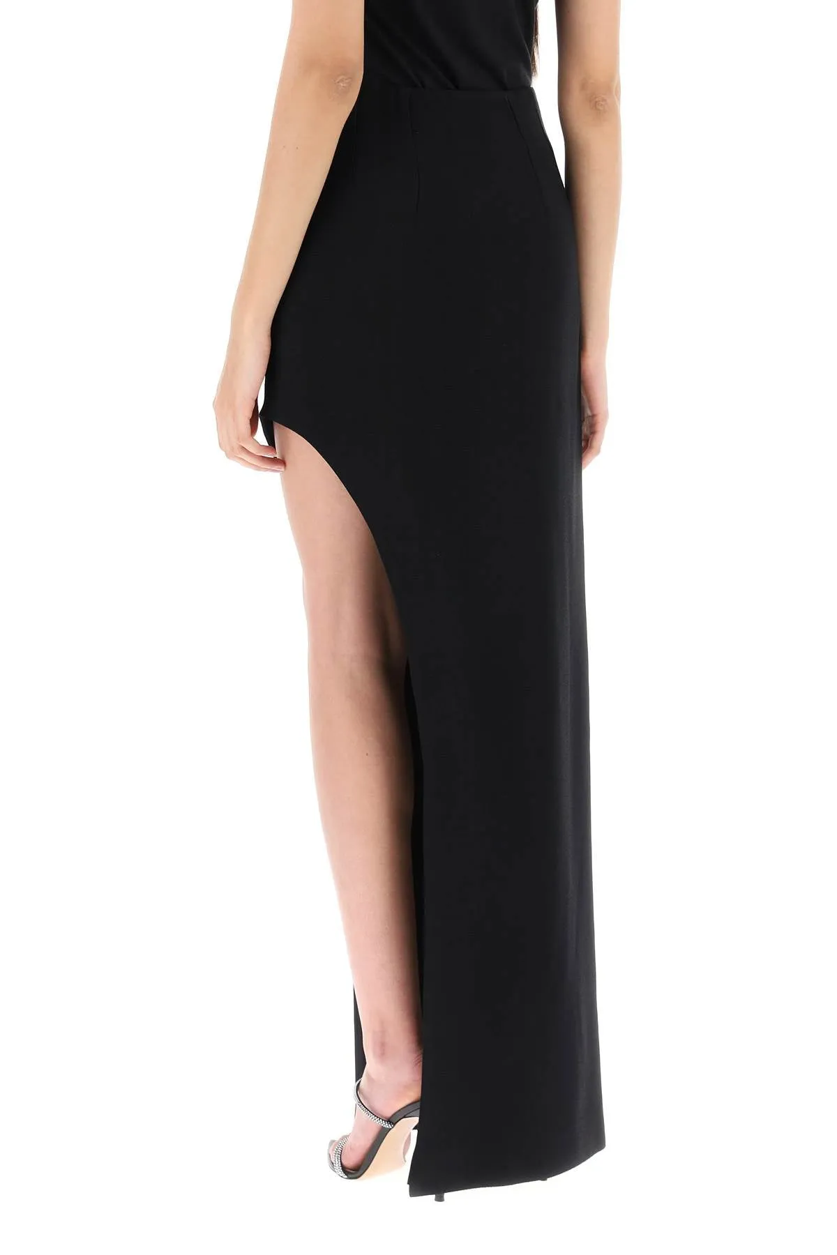 Mvp wardrobe 'plaza' skirt with asymmetrical hem