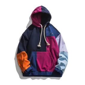 NEW YEOOTI Premium Color-Block Pullover Hoodie