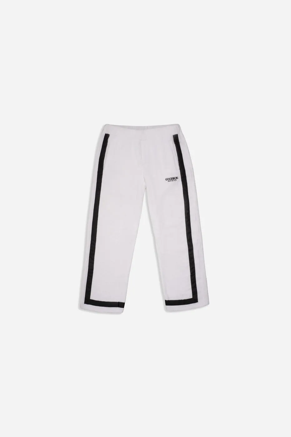 NIGHTLINER TERRY WIDELEG PANTS WHT