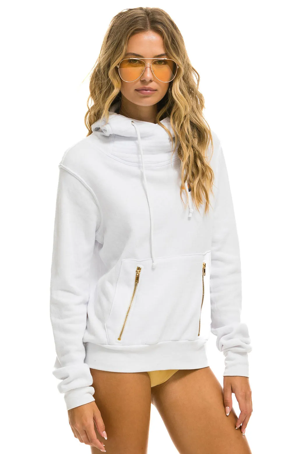 NINJA PULLOVER HOODIE - WHITE