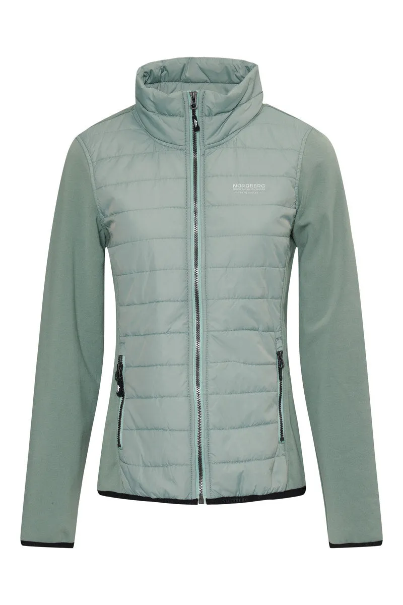 Nordberg Trine fleece vest dames groen