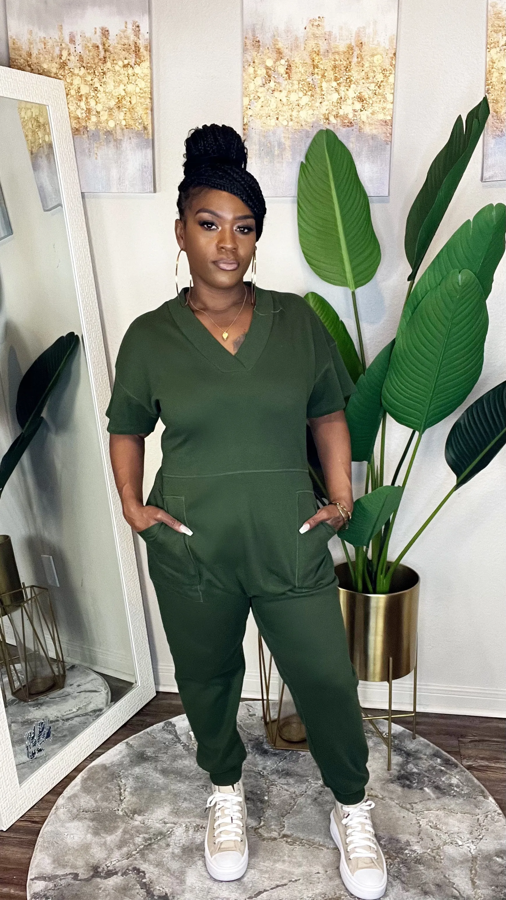 Not your Girl Army Green (sm-xl)