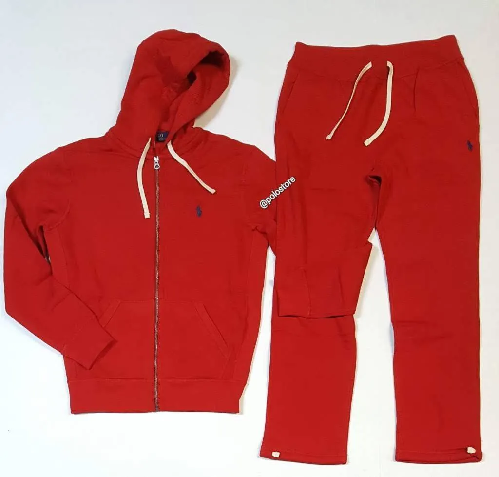 Nwt Polo Ralph Lauren Red Small Pony Sweatpants