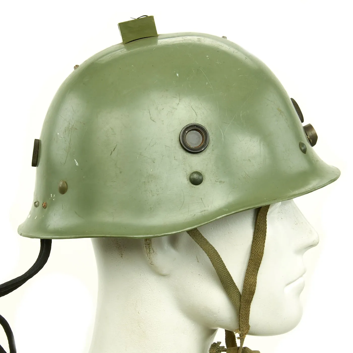 Original Cold War Chinese People's Liberation Army PLA Multiple Integrated Laser Engagement System MILES Type Helmet with Vest