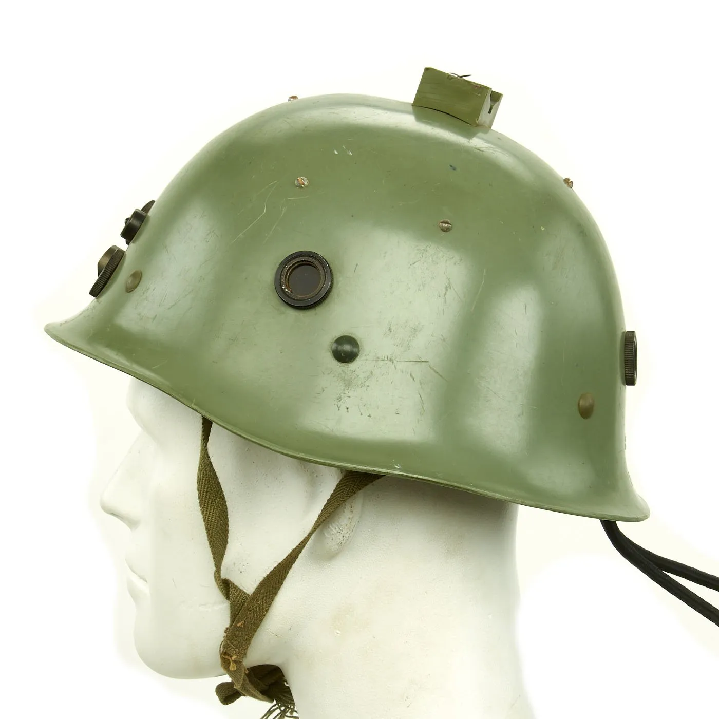 Original Cold War Chinese People's Liberation Army PLA Multiple Integrated Laser Engagement System MILES Type Helmet with Vest