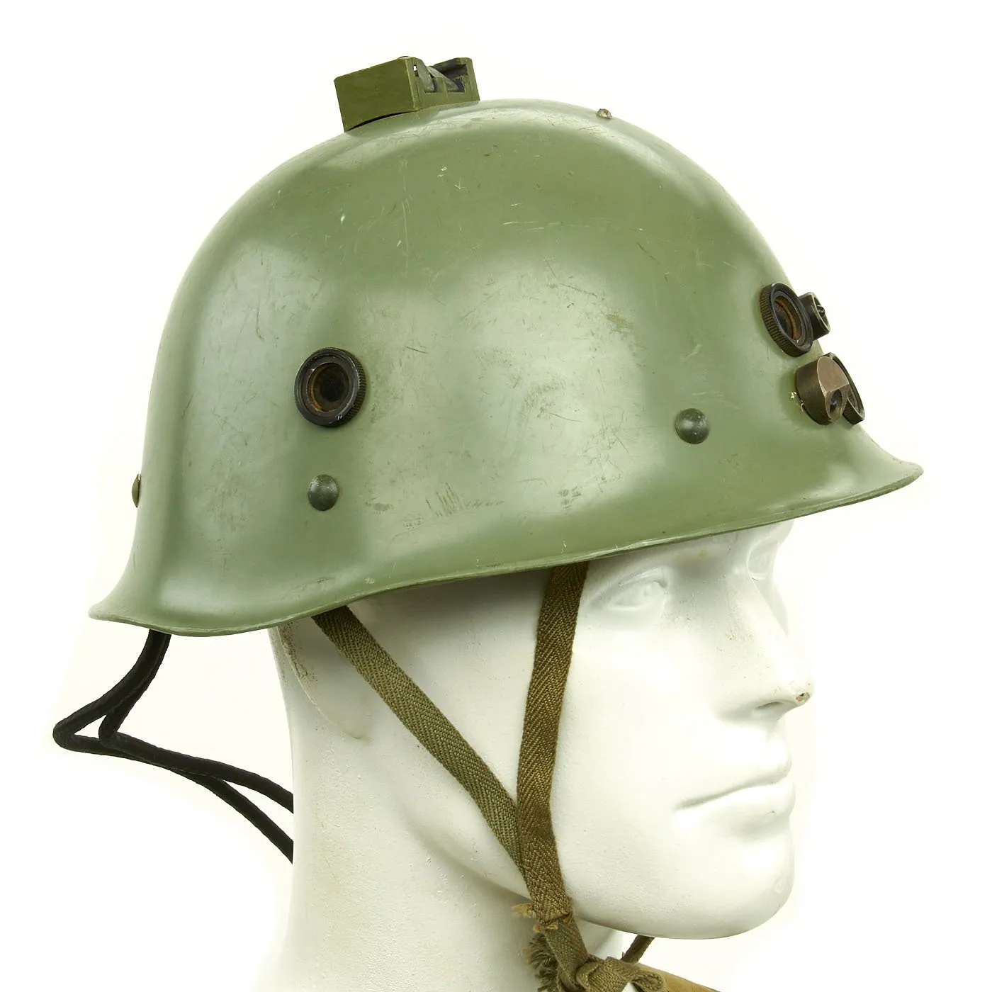 Original Cold War Chinese People's Liberation Army PLA Multiple Integrated Laser Engagement System MILES Type Helmet with Vest