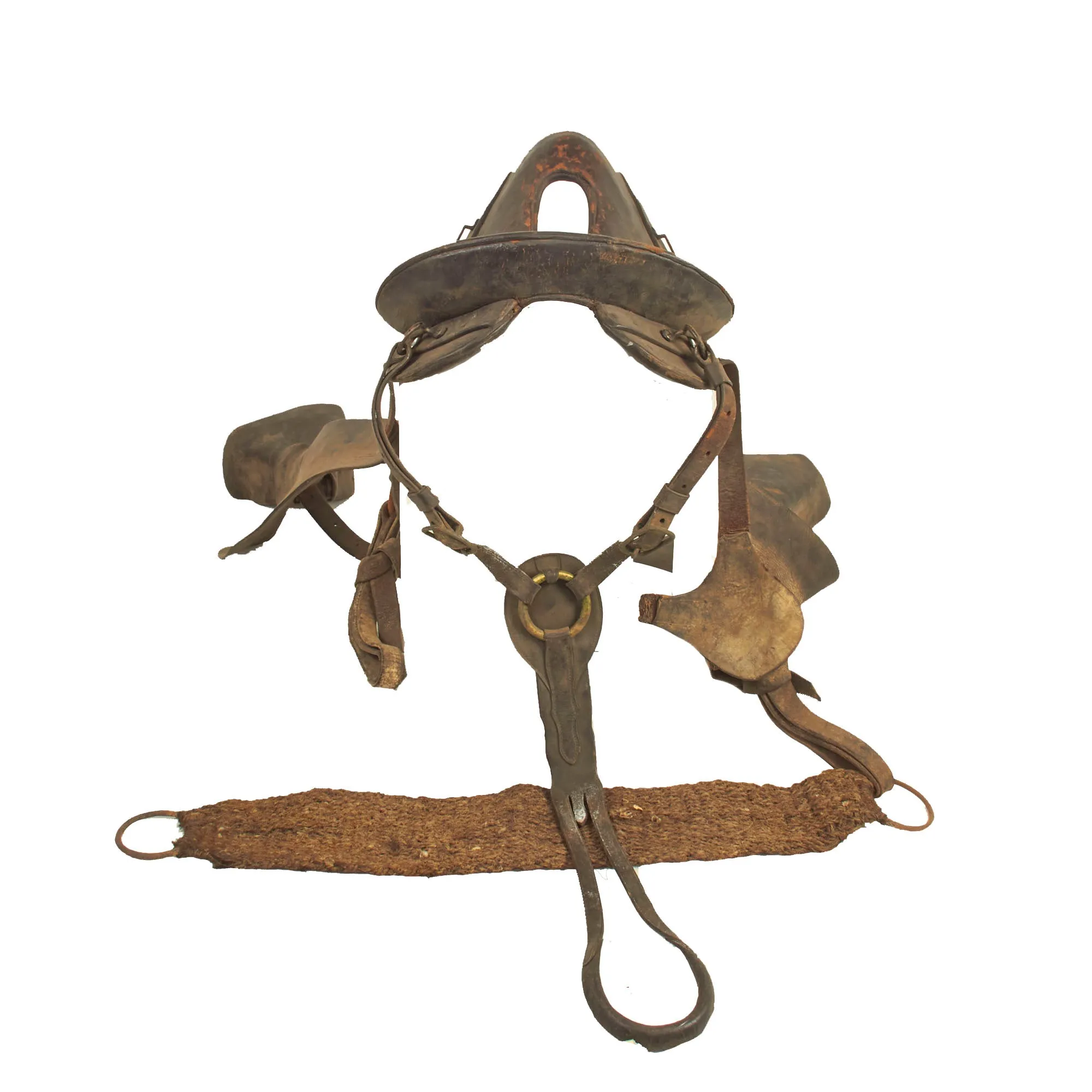 Original U.S. Spanish American War Major Focht of 15th Pennsylvania Infantry M-1898 Uniform - Keystone Saddle - NGP Marked Issue Rubber Blanket - Sword Belt - Forage Bag