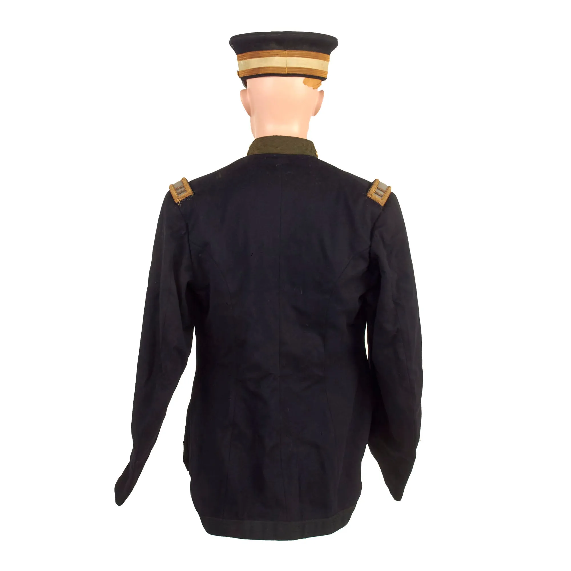 Original U.S. WWI M1895 Pattern Undress Jacket with Named M1902 Visor and WWII Great Coat - Brig. Gen. LeRoy Pearson - 32nd Michigan Infantry / Michigan Adjutant General