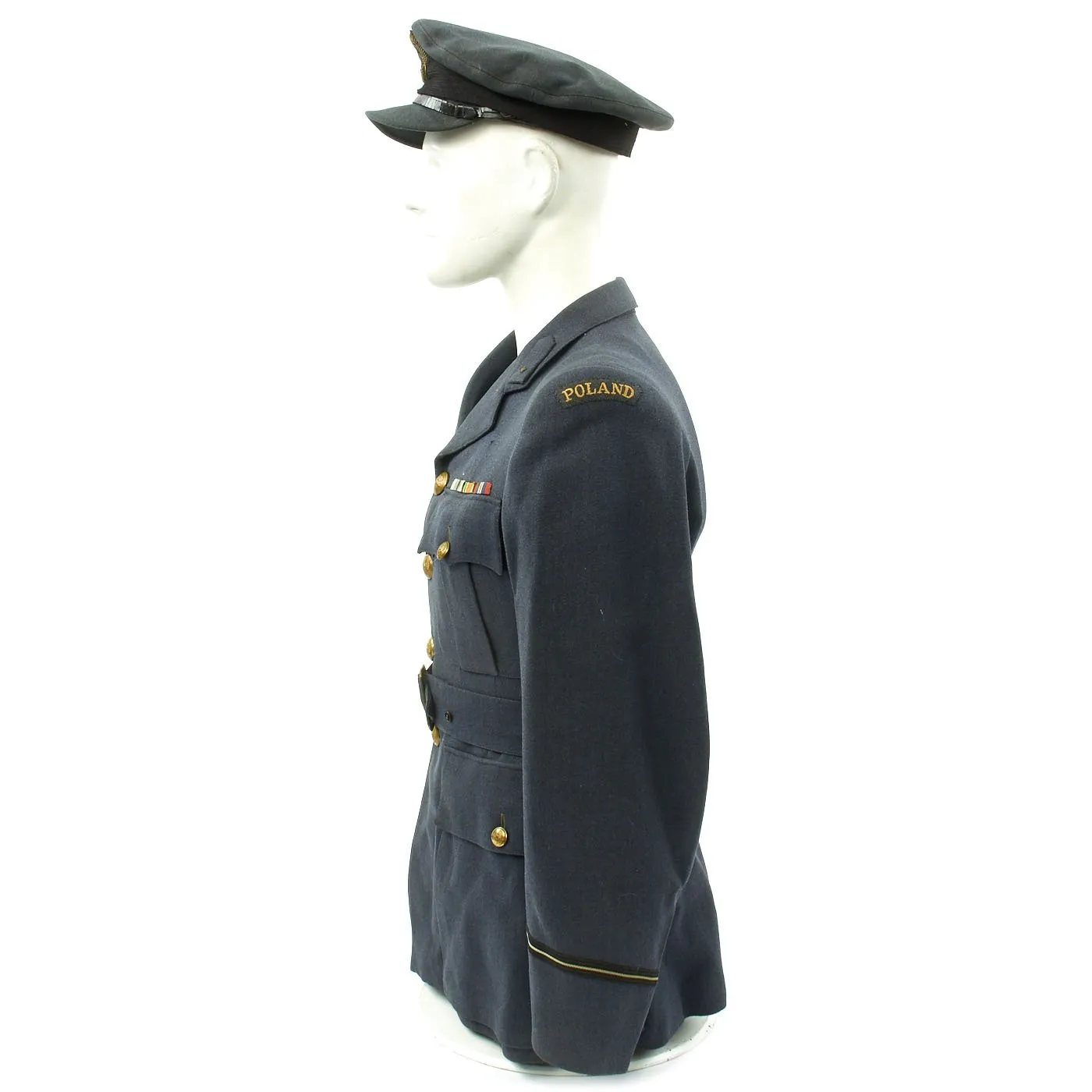 Original WWII Polish Air Forces RAF Flying Officer Uniform