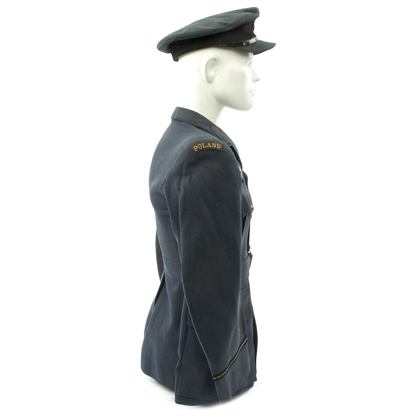 Original WWII Polish Air Forces RAF Flying Officer Uniform