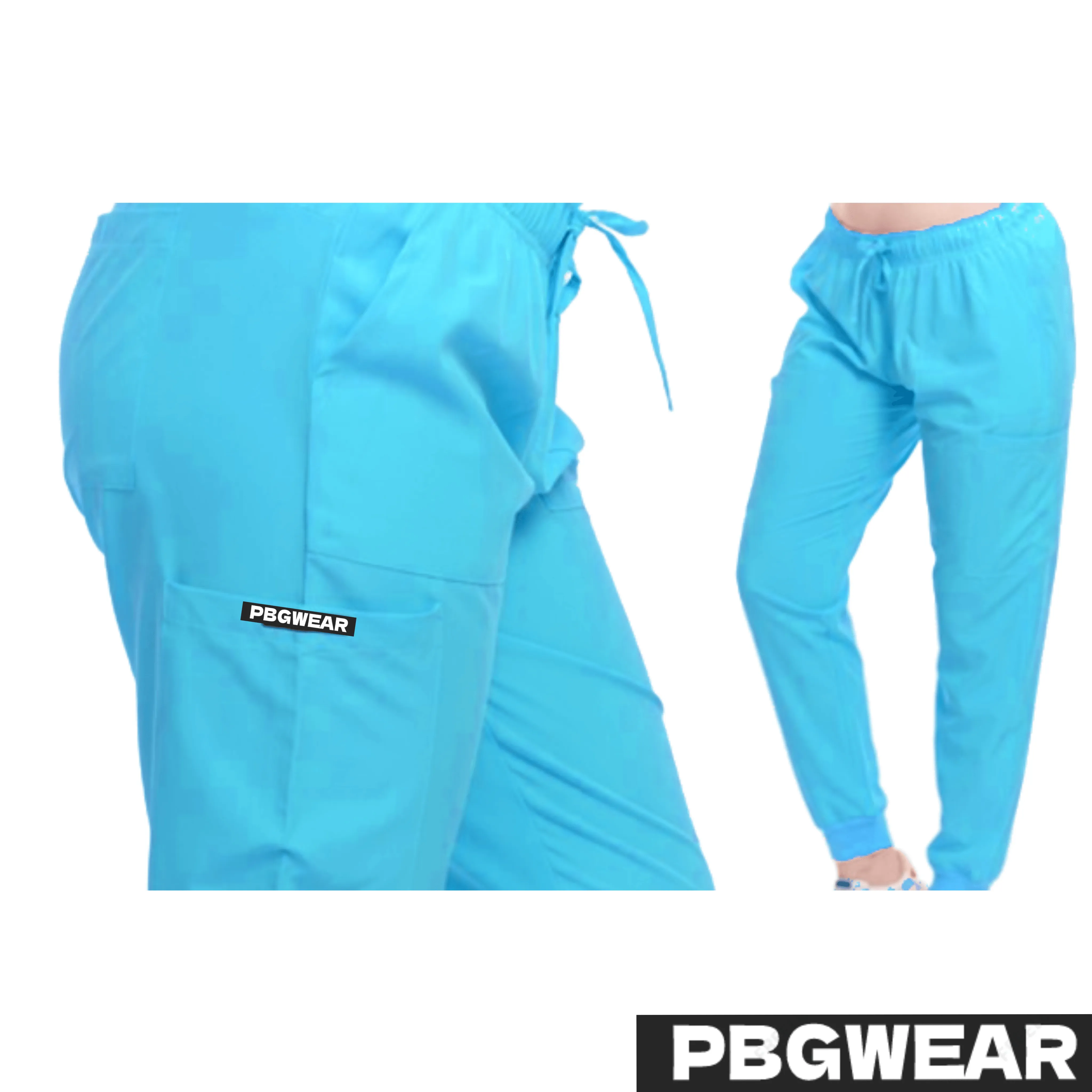 PBG 3 Sets! Pro Nurse Scrubs Shirt and Jogger Pants Sets Assorted