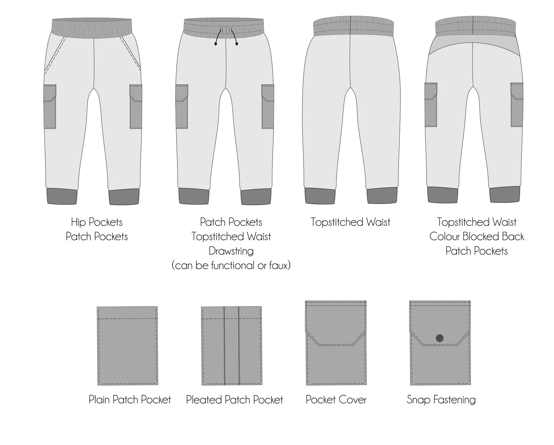 PDF Pattern - Field Trip Joggers - Adult Female/Curve Fit | Waves & Wild