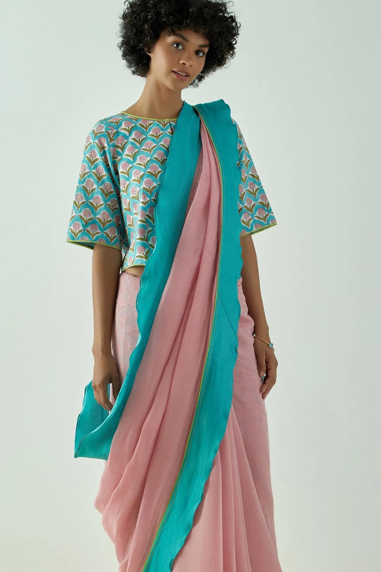 Peony - Flamingo Resort Mul Saree Set of 3