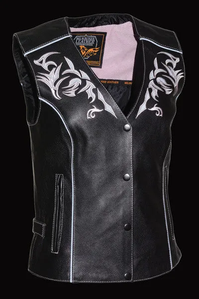 Pink reflective tribal eagle women vest