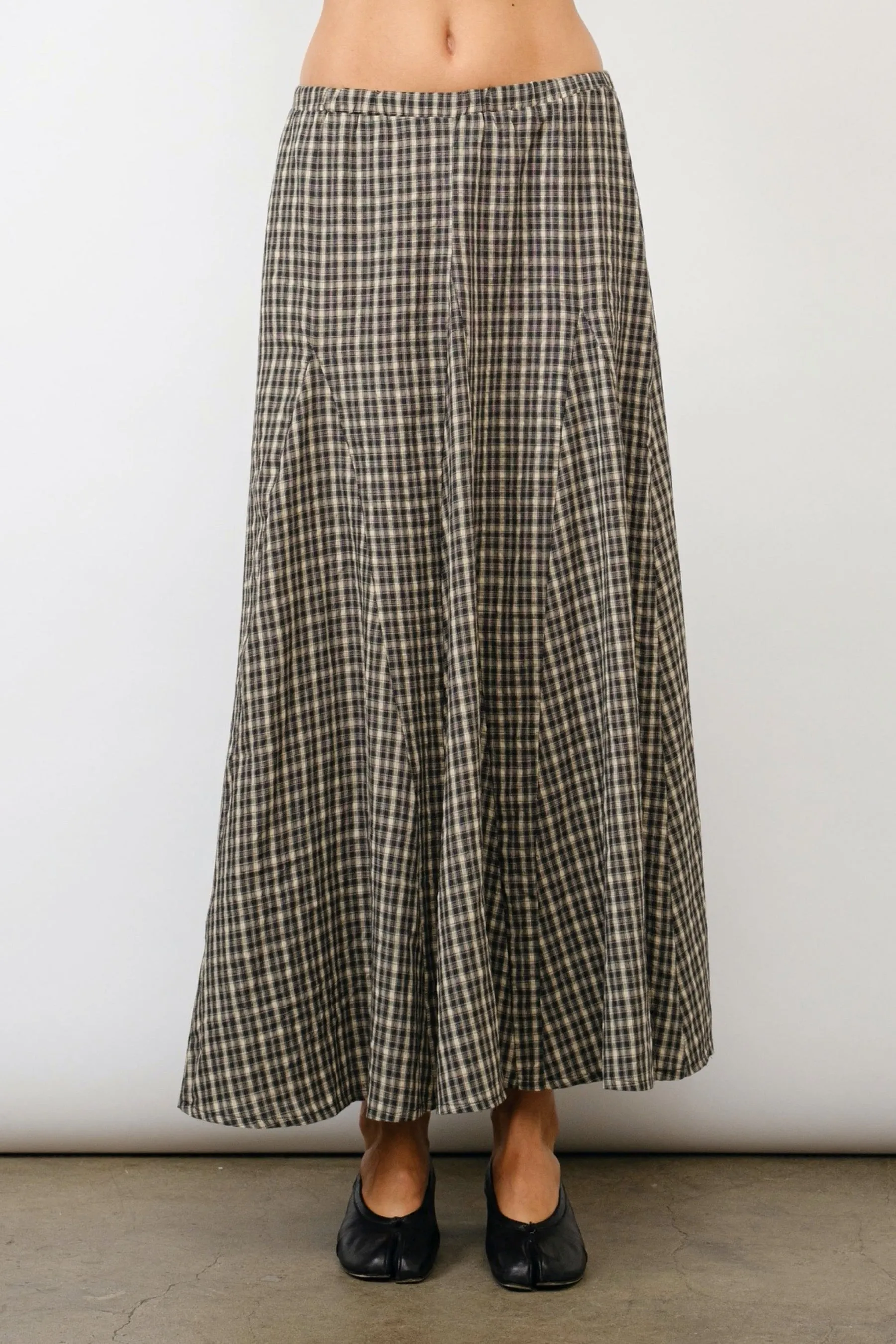 Plaid Lali Maxi Skirt