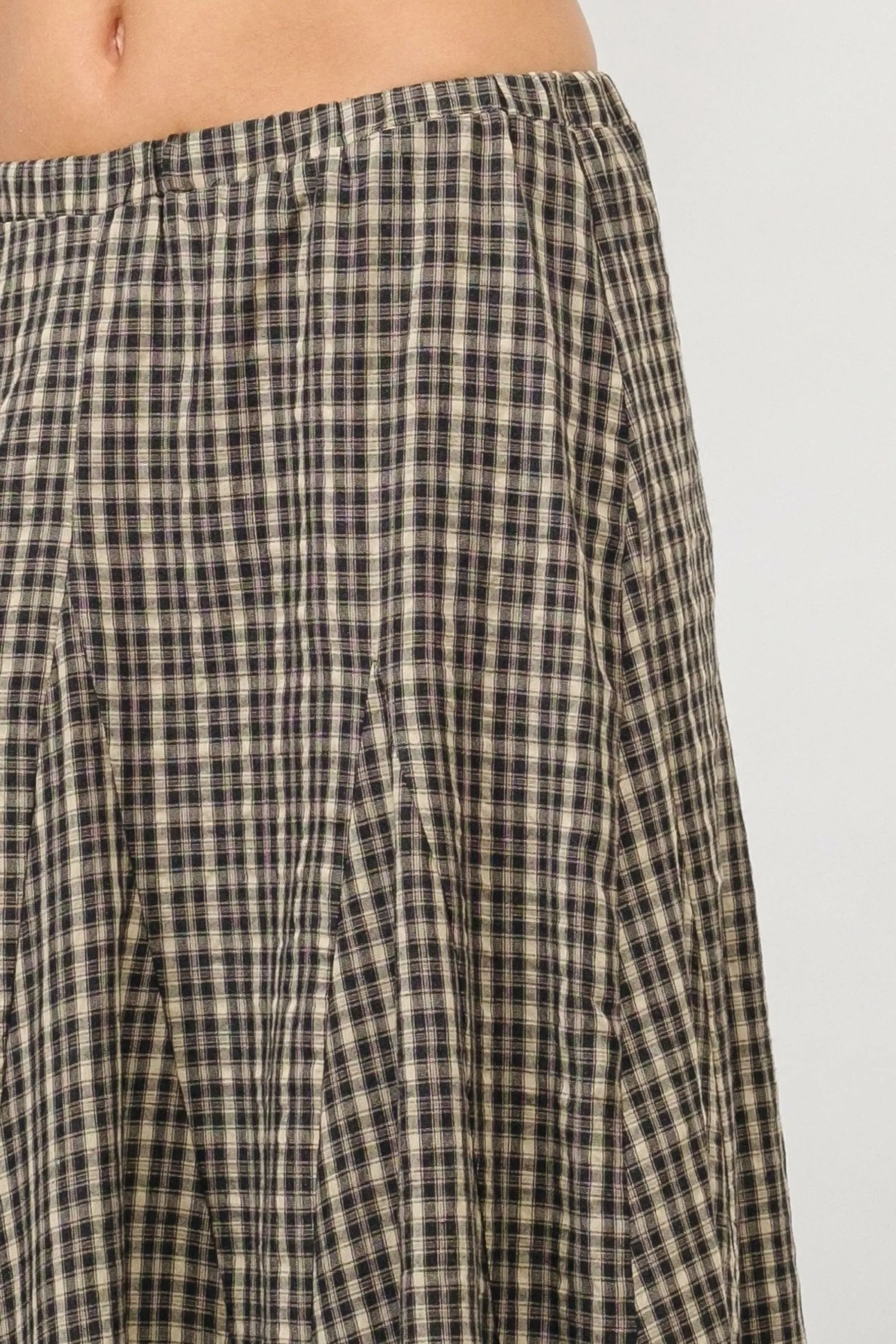 Plaid Lali Maxi Skirt