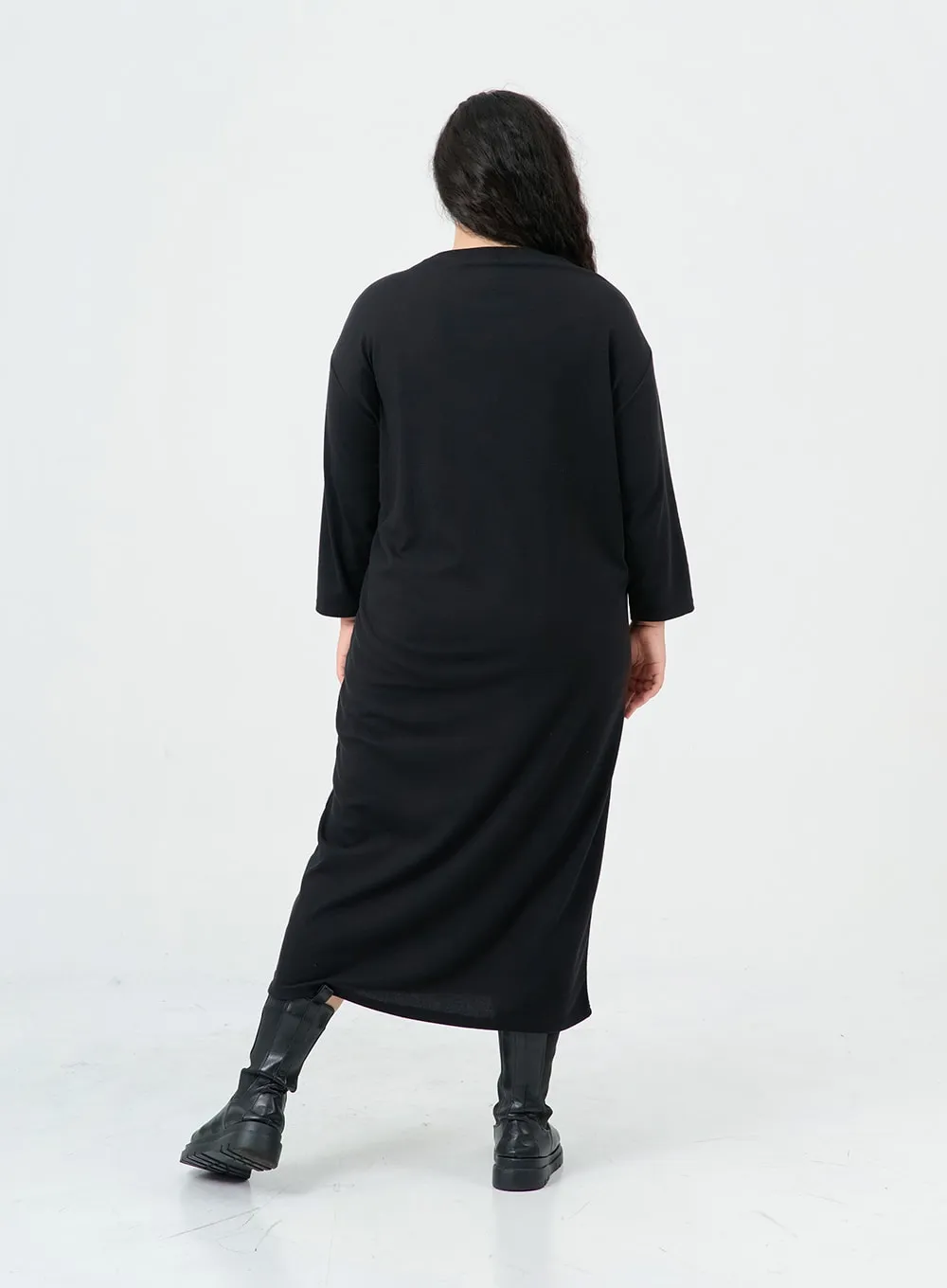 Plus Round Neck Long Skirt IS02