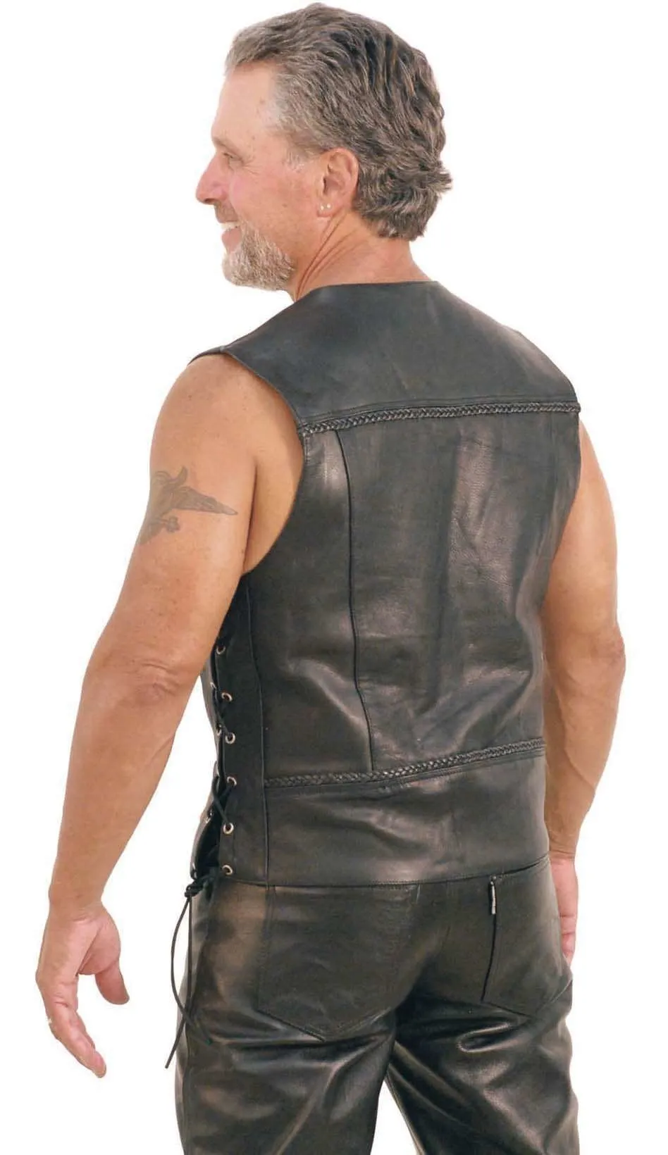 Premium Ultra Premium Leather Vest #VM319LB