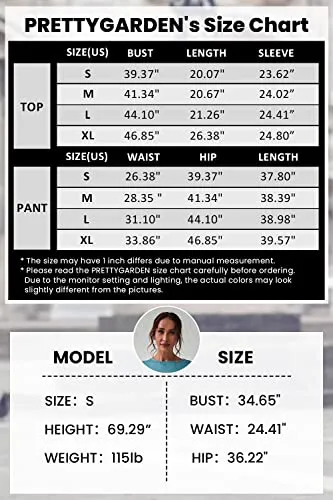 PRETTYGARDEN Women's Color Block 2 Piece Tracksuit Crewneck Long Sleeve Tops Long Sweatpants Outfits Lounge Sets