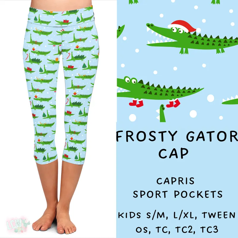 Ready To Ship - Coastal Christmas - Frosty Gator