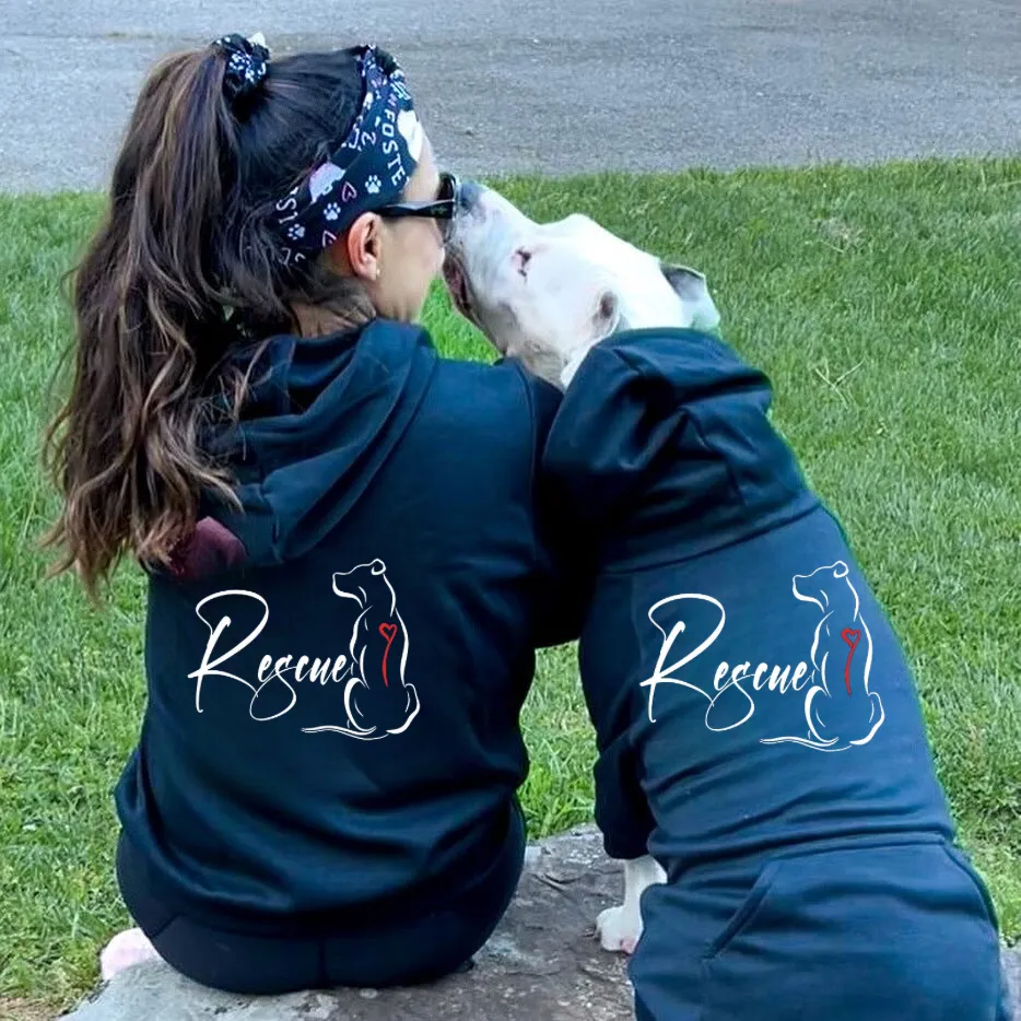 Rescue Dog Hoodie - Barktivist Boutique Design