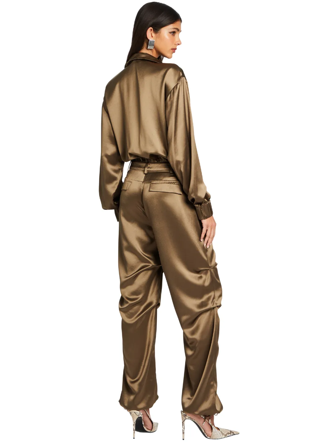 Rétrofête robin jumpsuit military green