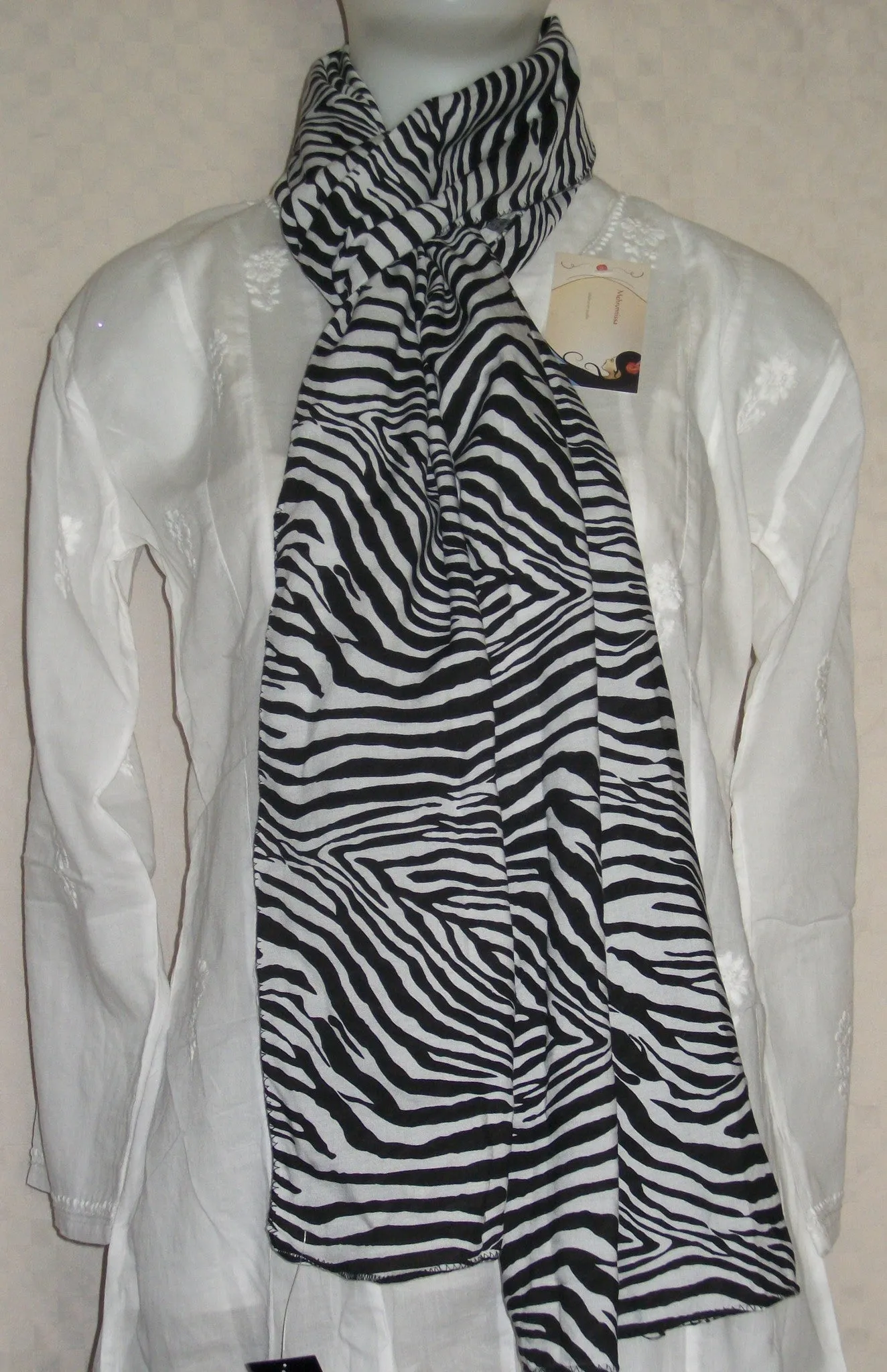 Scarf 2158 Stole Wrap Shawl Zebra