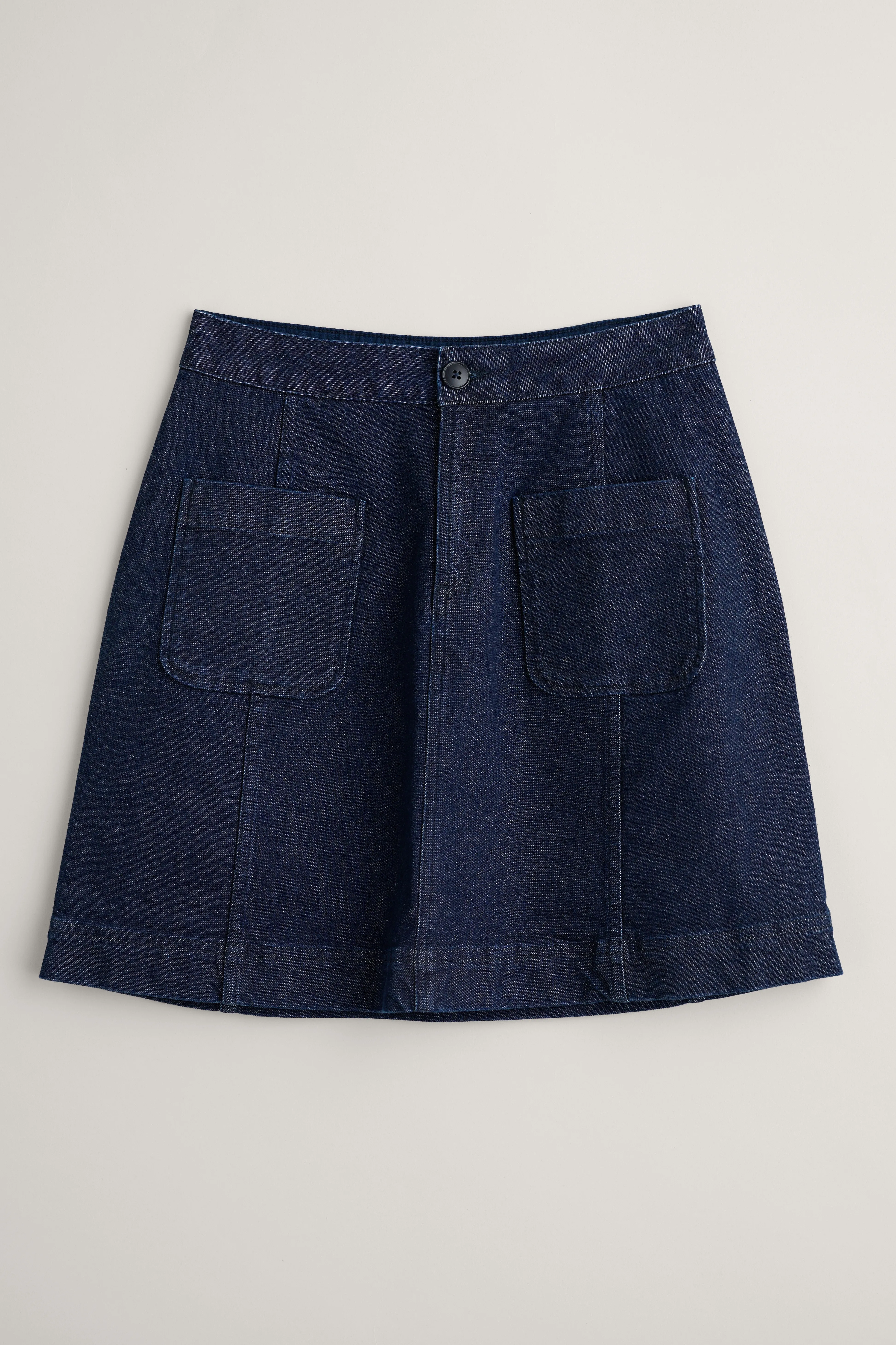 Seasalt Rolling Sands Skirt in Dark Rinse Wash