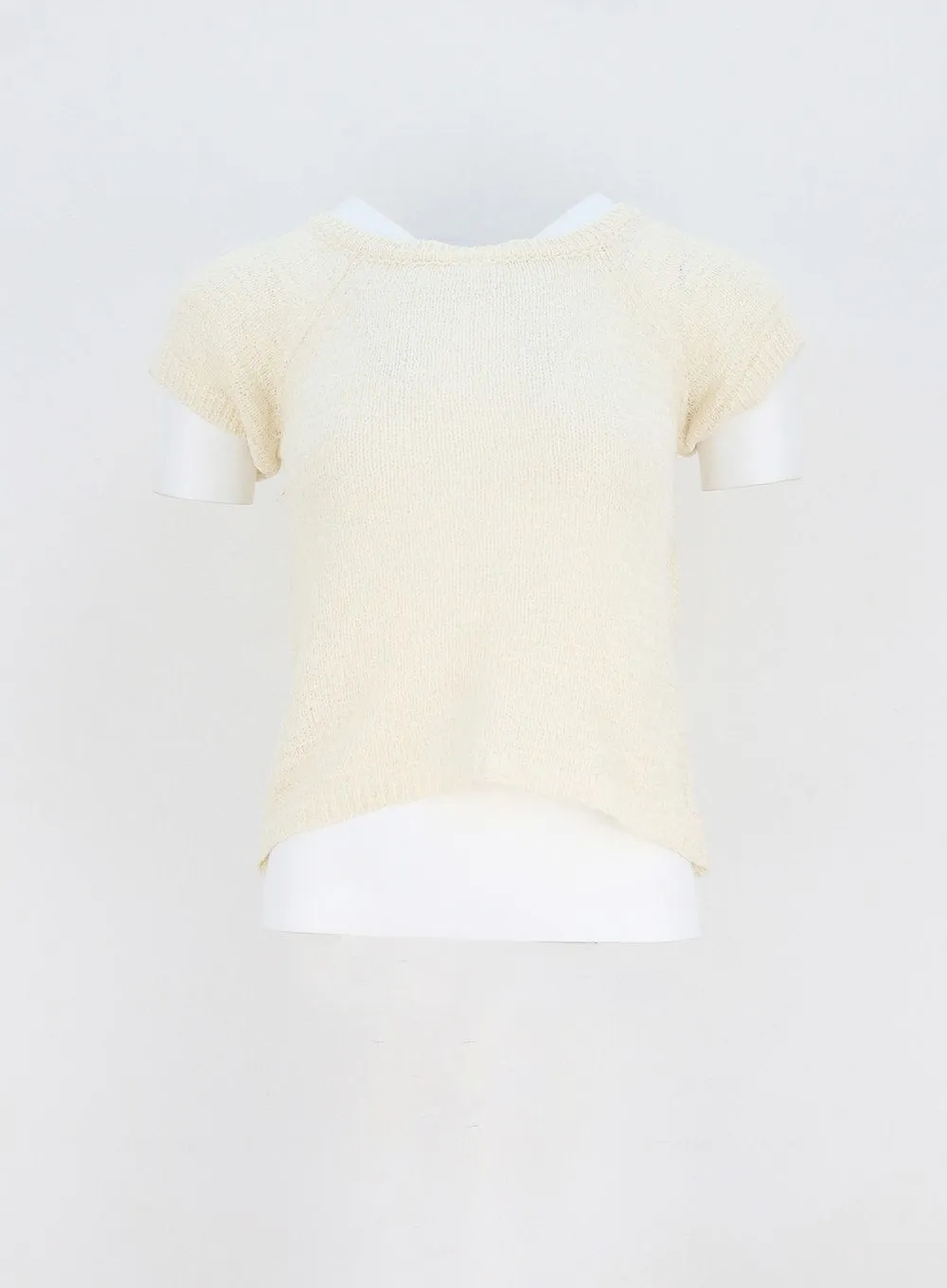 Short Sleeve Mesh Sweater OY310