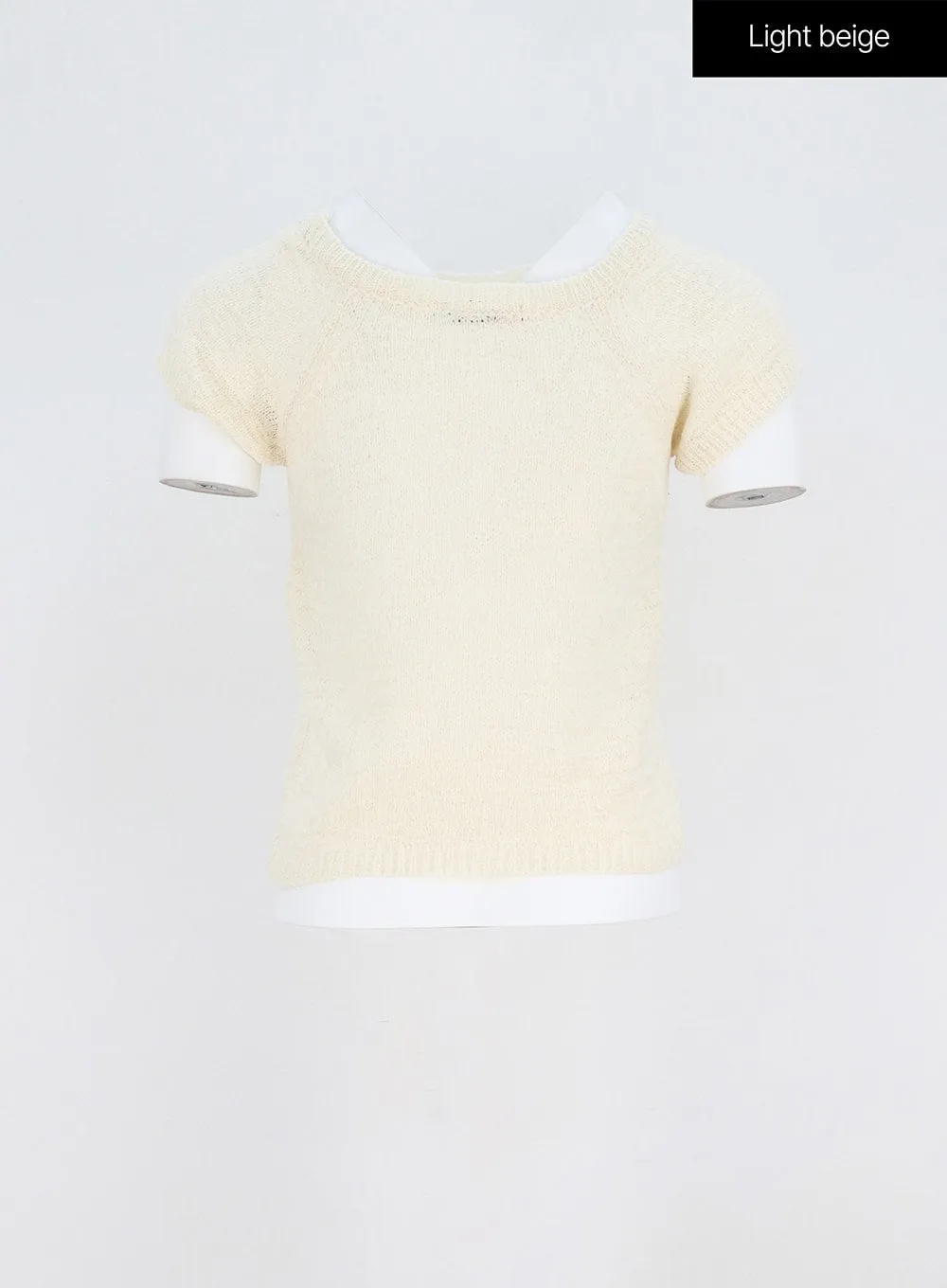 Short Sleeve Mesh Sweater OY310