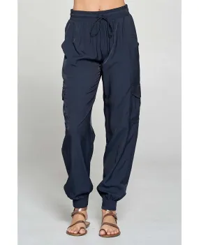 Silky Jogger Pant Navy