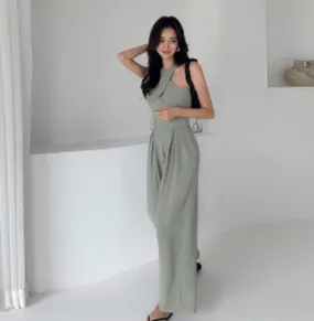 Sleeveless high waist Jumpsuit