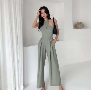 Sleeveless high waist Jumpsuit