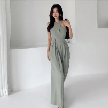 Sleeveless high waist Jumpsuit