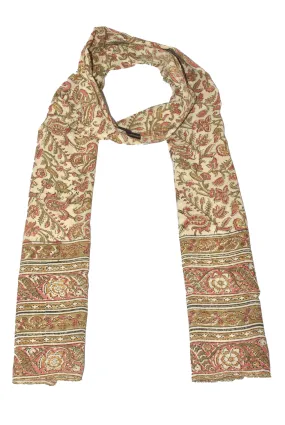 SOP0004 - Kalamkari Oblong Scarf with border print