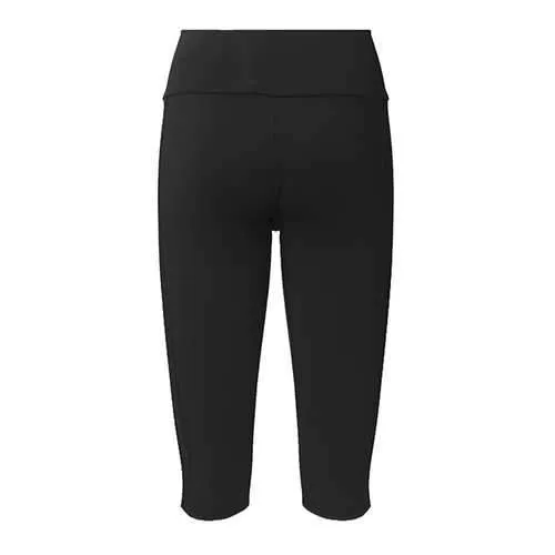 Sports Casual Women Mesh Patchwork High Waist Cropped Leggings