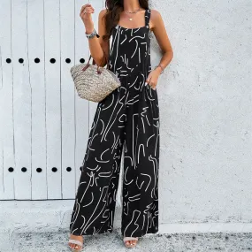 Square Neck Jumpsuit With Pockets