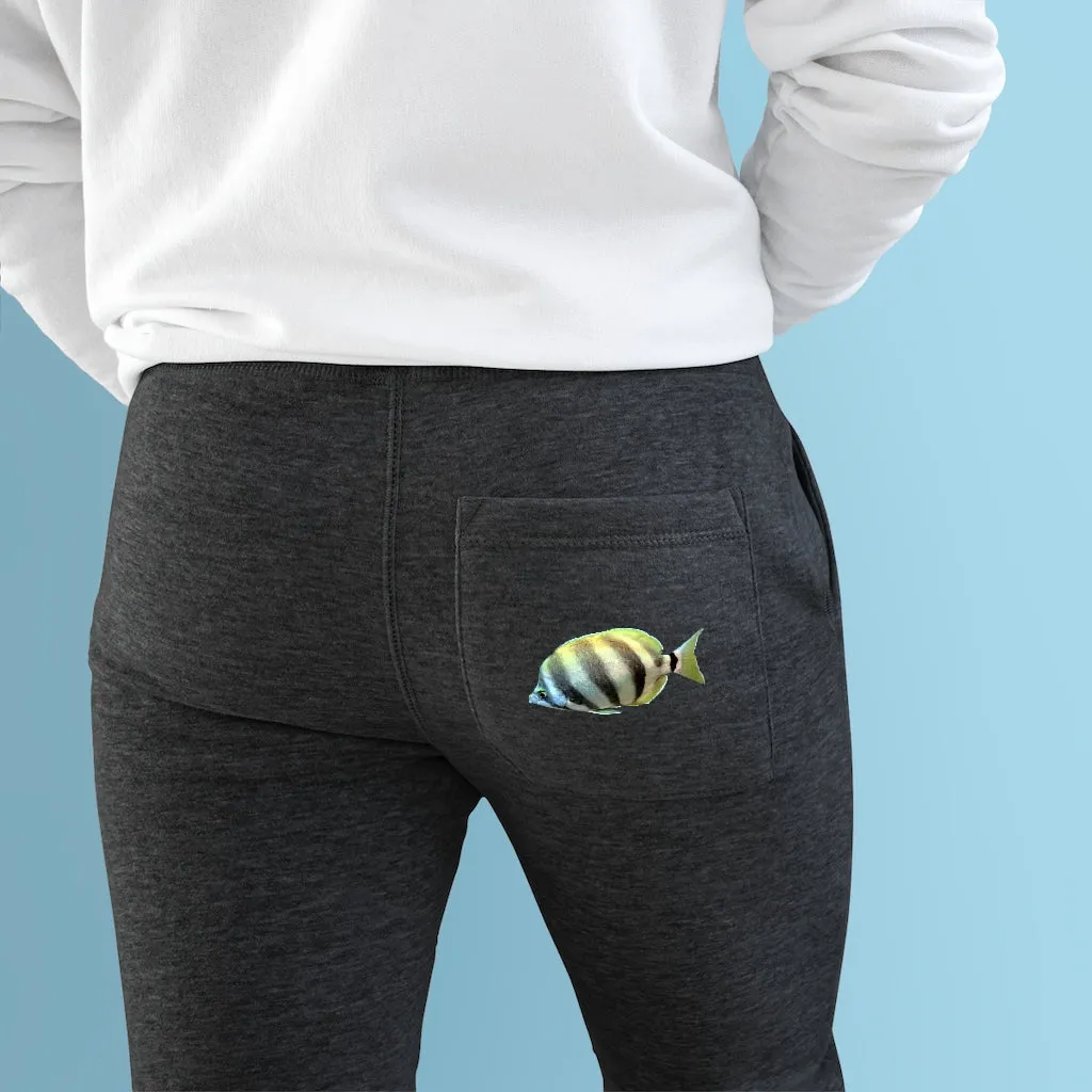 Striped Fish Premium Fleece Joggers