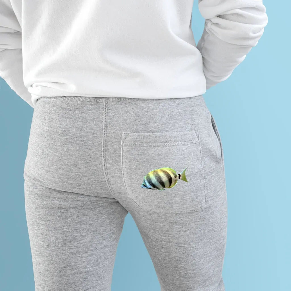 Striped Fish Premium Fleece Joggers