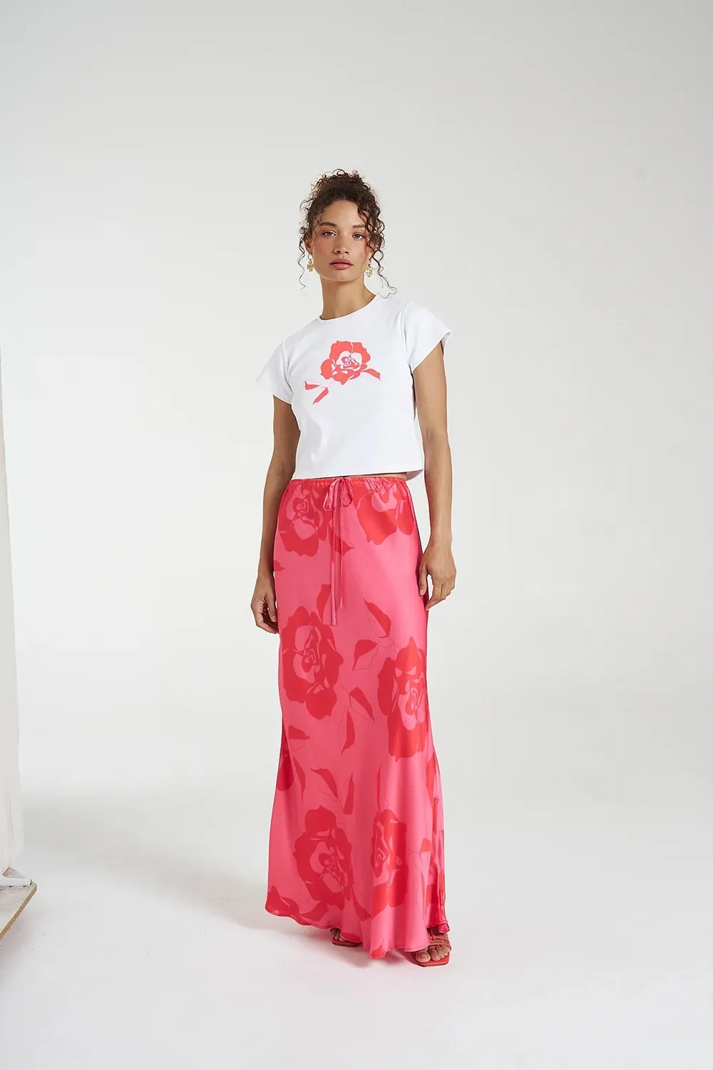 SUMMI SUMMI | MAXI BIAS SKIRT - A ROSE BY ANY OTHER NAME