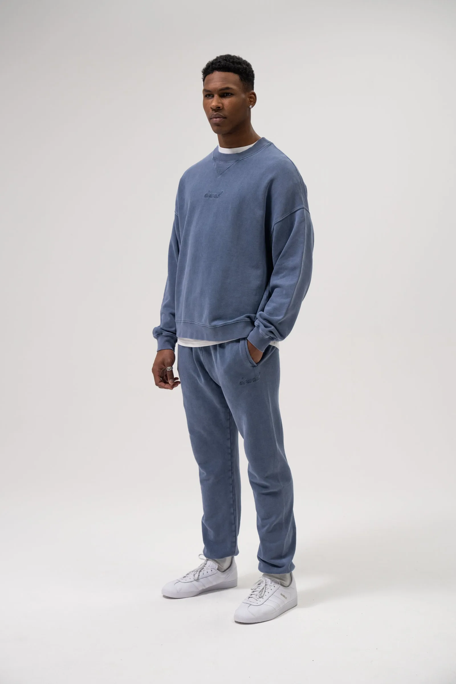 SUSTAIN WASHED BLUE JOGGERS