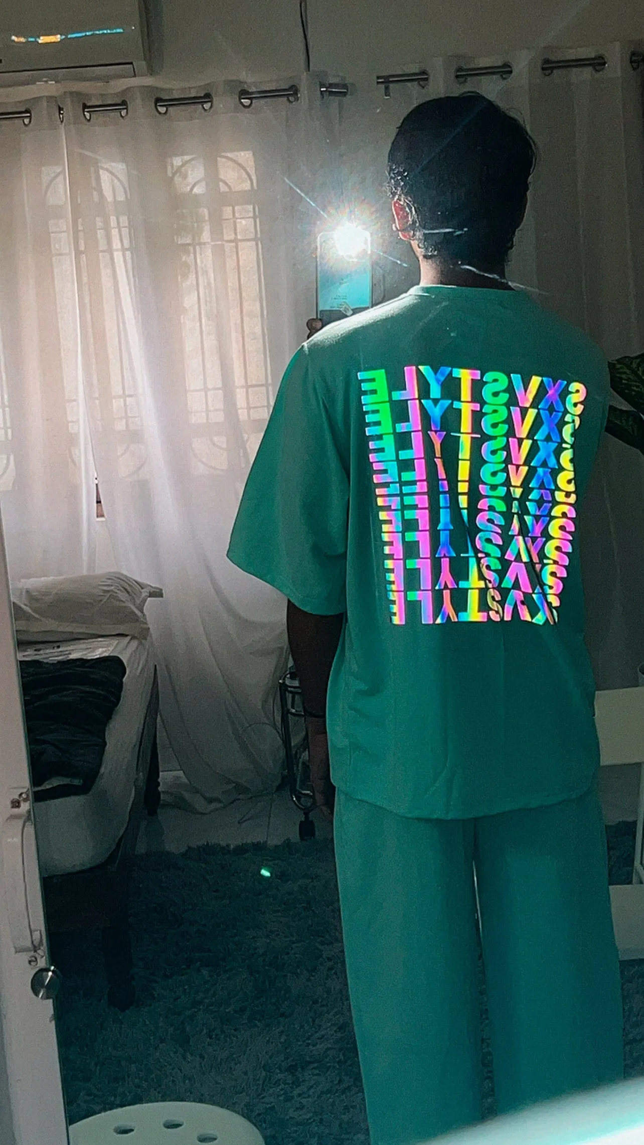 SXV Reflective Rainbow Oversized T-Shirt